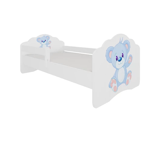 CASIMO BLUE BEAR fehér ágy matraccal