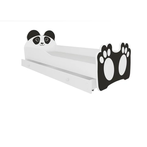 Bear Black ágy matraccal és fiókkal