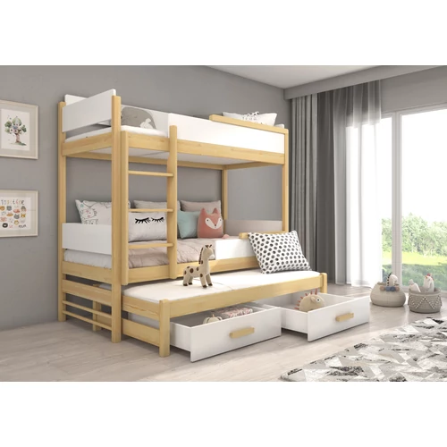 Háromszemélyes emeletes ágy Queen méretben 200x90