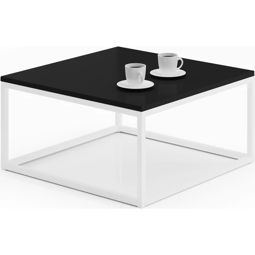 Belten 65x65 kávéasztal fehér-fekete színben