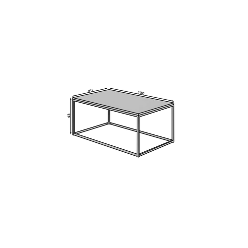 Elegáns design a nappalihoz.  NARISA 100x60 kávéasztal