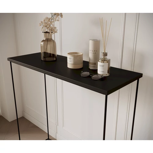 Elegáns fekete Milan konzol