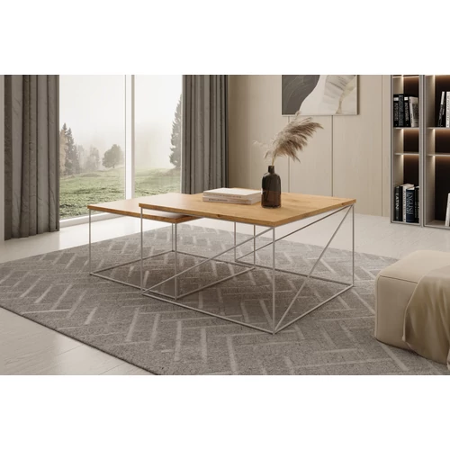 Lelkes design fehér dohányzóasztal