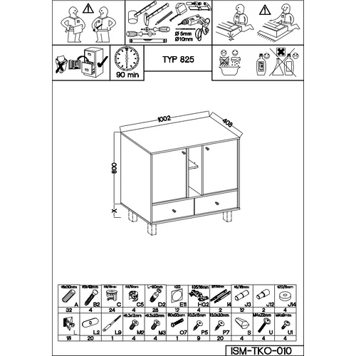 Tili 2D 2S 2P - Eukaliptusz színben