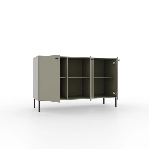 Elegáns 3D komód eukaliptusz faanyagból