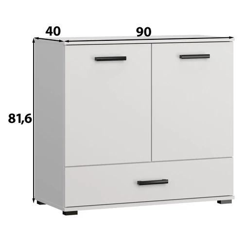 Frazio Komód 90, fekete (90x83)-B