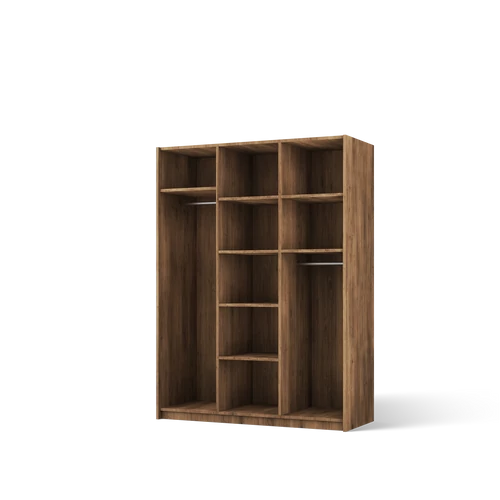 Alera III gardróbszekrény, Artisan (148x204)-AG, arany fogantyú
