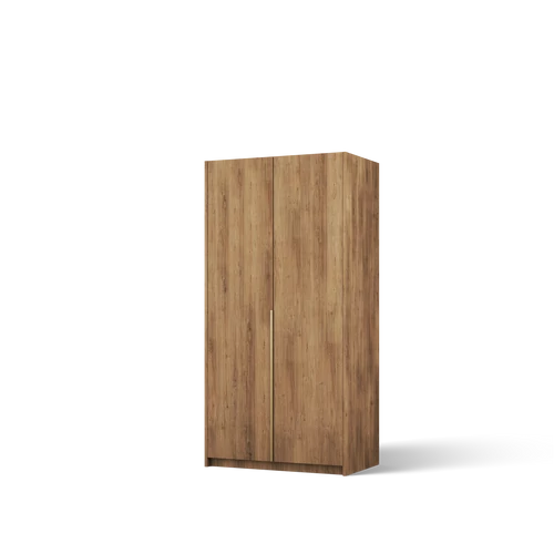 Bregma II gardróbszekrény, Artisan (100x204)-AG, arany fogantyú