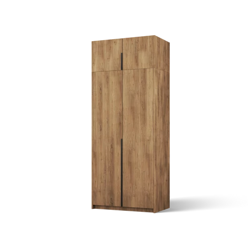 Bregma II felső szekrényelemmel gardróbszekrény, Artisan (100x250)-AB
