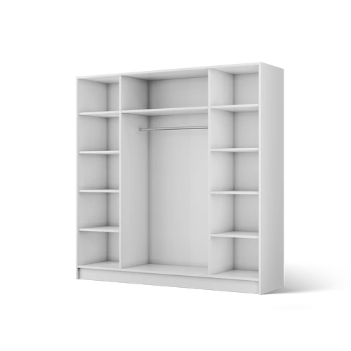 Palladio 200 gardróbszekrény, Fehér (200x200)