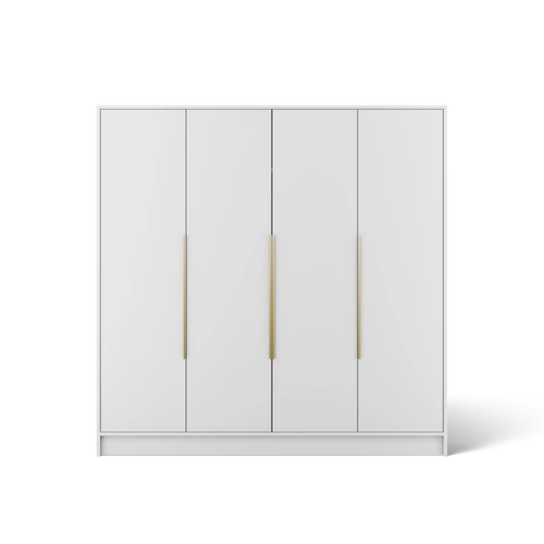 Palladio 200 nyílóajtós gardróbszekrény, Fehér (200x200)