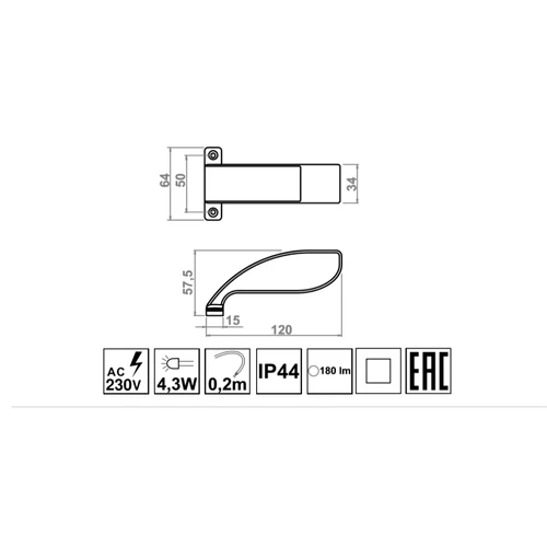 LED lámpa Oświetlenie, 6 cm