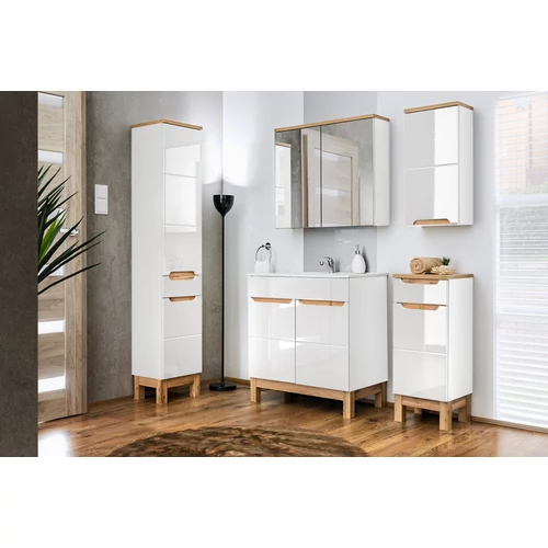 Magas szekrény Bali White, 35 cm