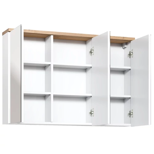 Tükrös szekrény Bali White, 100 cm