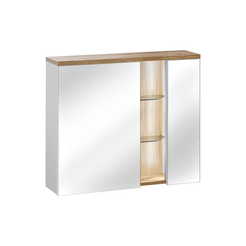 Tükrös szekrény Bahama White, 80 cm