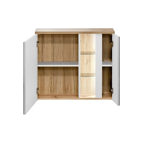 Tükrös szekrény Bahama White, 80 cm