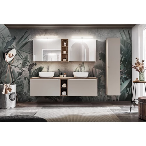 Tükrös szekrény Santa Fe Taupe, 80 cm
