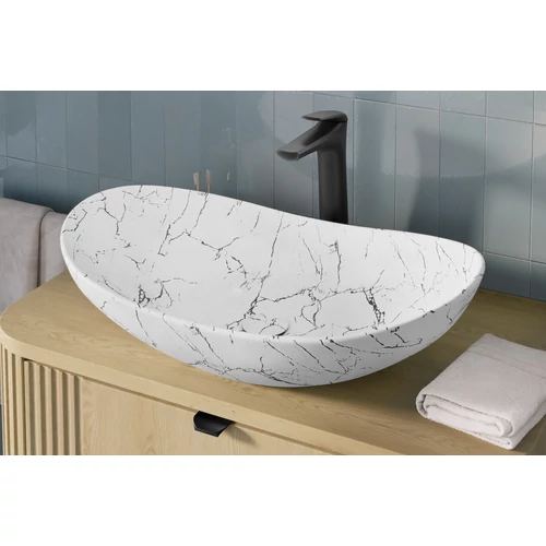 Pultra ültethető mosdó Umywalki Nablatowe, 61.5 cm