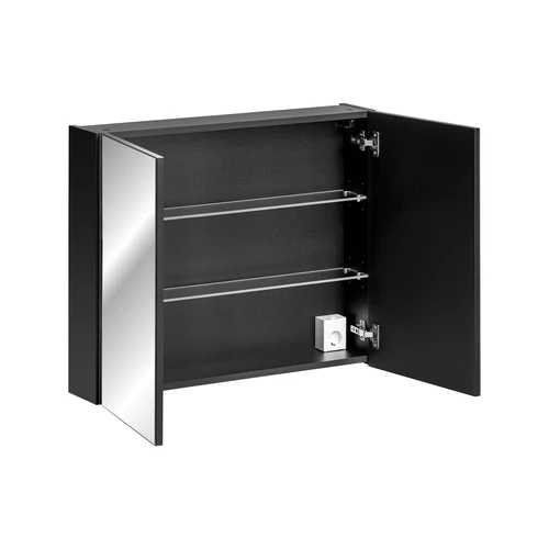Tükrös szekrény Santa Fe Black, 80 cm