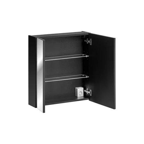 Tükrös szekrény Santa Fe Black, 60 cm