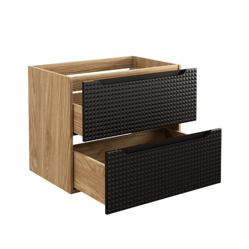 Mosdó alá szekrény Luxor Black, 70 cm