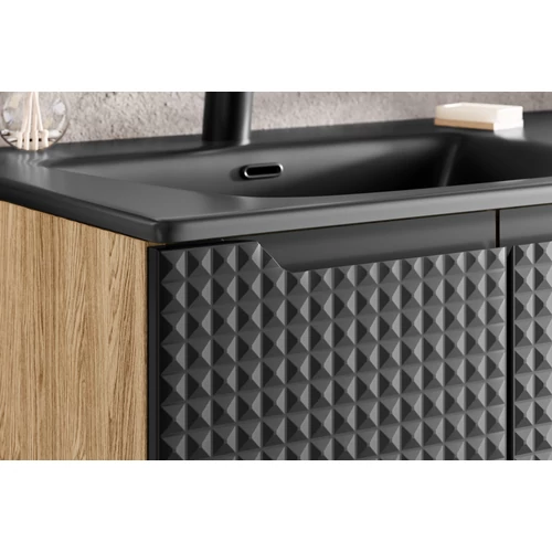 Mosdó alá szekrény Luxor Black, 60 cm