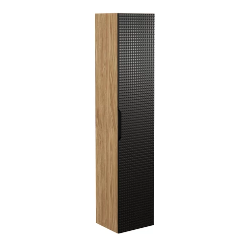 Magas szekrény Luxor Black, 35 cm