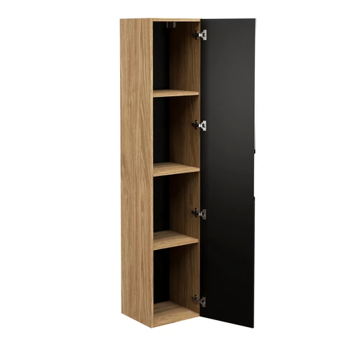 Magas szekrény Luxor Black, 35 cm