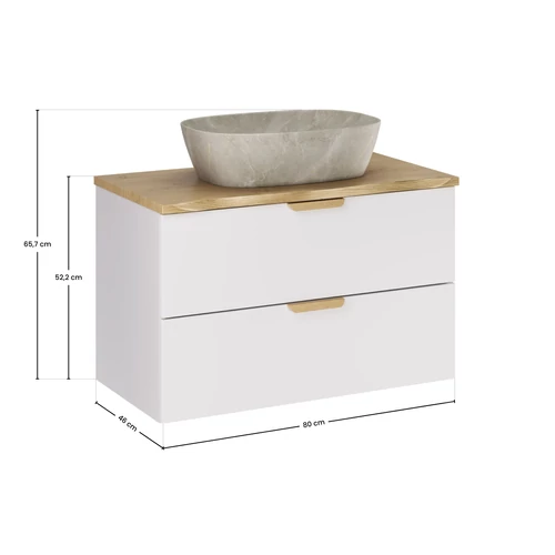 Bútorszett Aster White, 80 cm