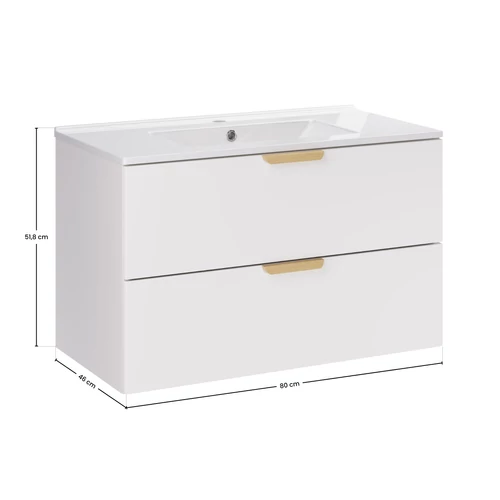 Bútorszett Aster White, 80 cm