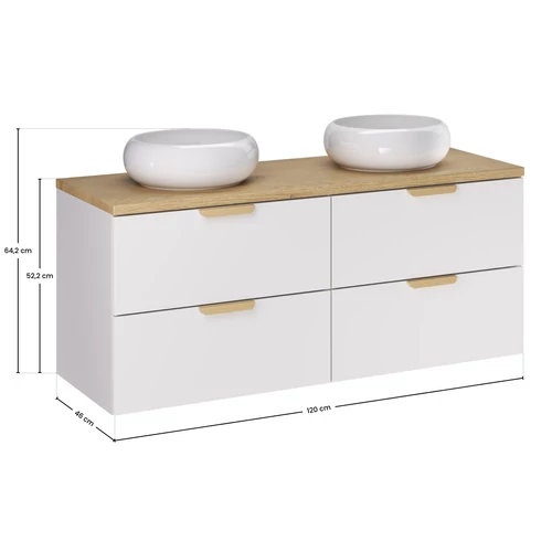 Bútorszett Aster White, 120 cm