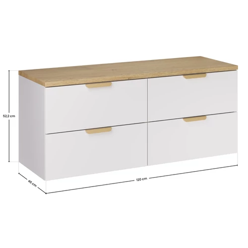 Bútorszett Aster White, 120 cm