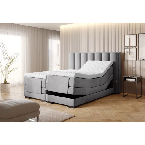Elegáns szürke színben a Veros boxspring ágy