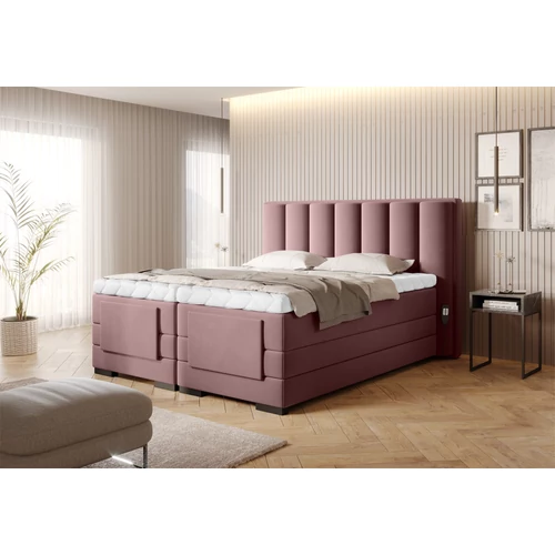 Veros 160x200 boxspring ágy rózsaszín