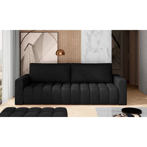 Lazaro fekete velvet kanapé