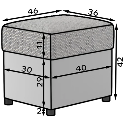 Barna Pouf R2 puff