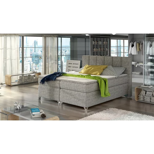 Basilio szürke boxspring ágy