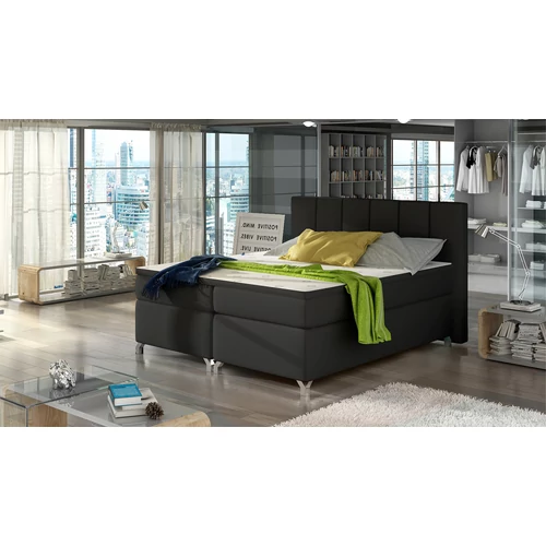 Basilio fekete boxspring ágy