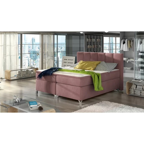 Basilio rózsaszín boxspring ágy