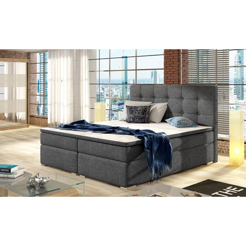 Inez 180x200 boxspring ágy sötétszürke