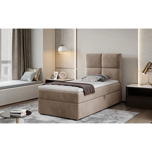 Rivia 90x200 boxspring ágy világosbarna színben