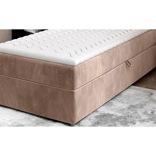 Világosbarna boxspring ágy