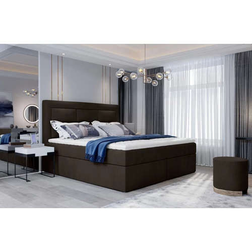 Vivre sötétbarna boxspring ágy 160x200