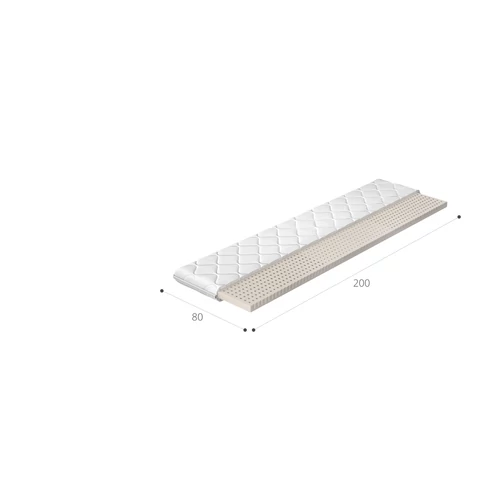 Fehér latex topper huzat