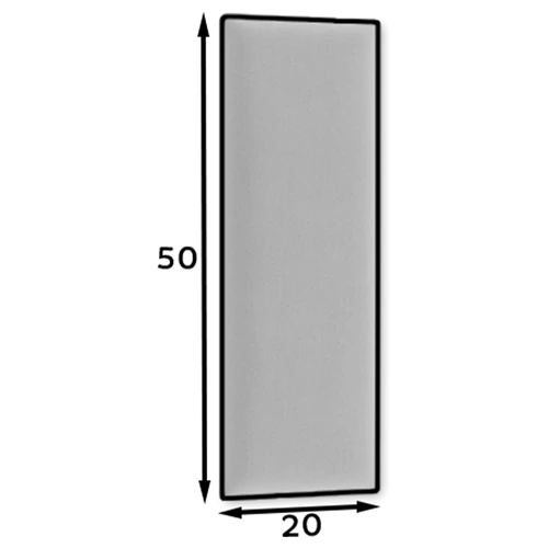 Quadratta 50x20 kárpitos panel  sötét grafit szín