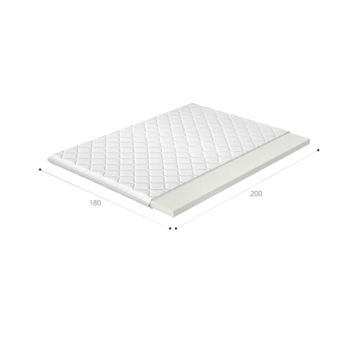 Fehér hipoallergén topper huzat 180x200