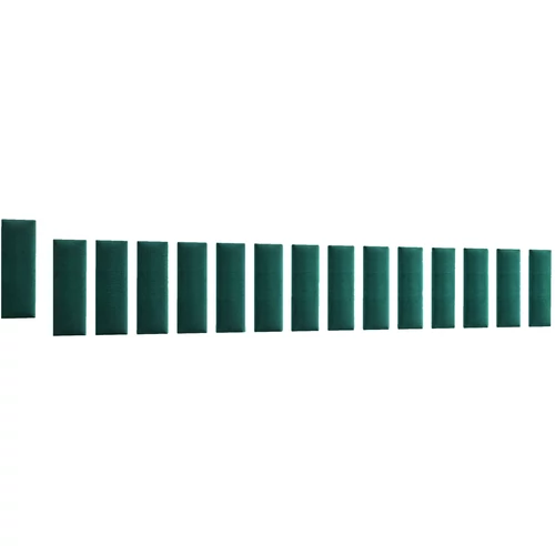 Sötétzöld Quadratta 300x60 kárpitos panel