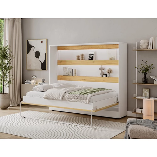 Devesto vízszintes falba hajtható ágy 140 cm, Artisan Tölgy, LED