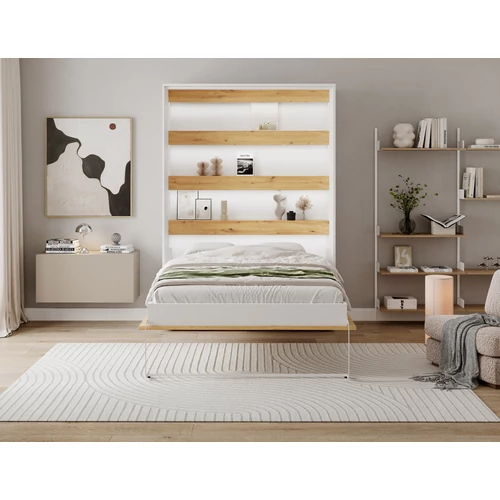 Devesto függőleges falba hajtható ágy 140 cm, Artisan Tölgy, LED