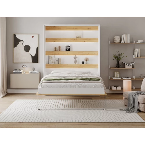 Devesto függőleges falba hajtható ágy 160 cm, Artisan Tölgy, LED